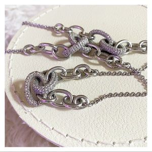 Kate Spade - Silver Pavé Link Necklace